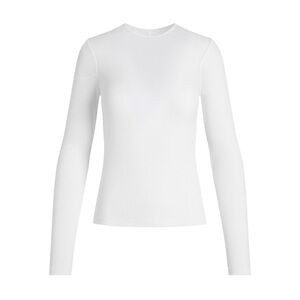Skims Sheer Rib Long sleeve tshirt white size small BNWT